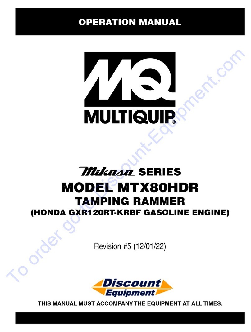MULTIQUIP Mikasa Series User manual