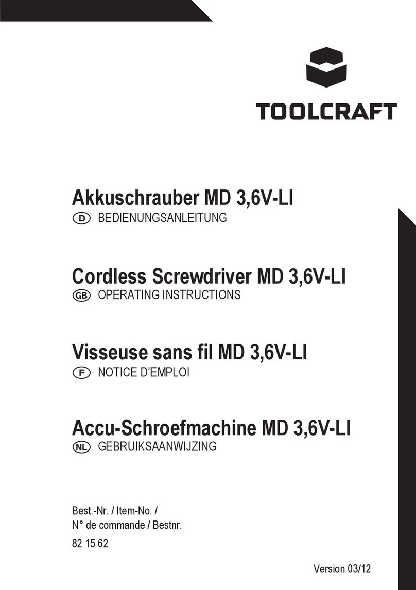 TOOLCRAFT MD 3,6V-LI operating instructions