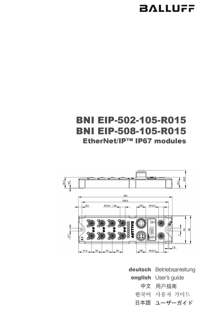Balluff BNI EIP-502-105-R015 User manual
