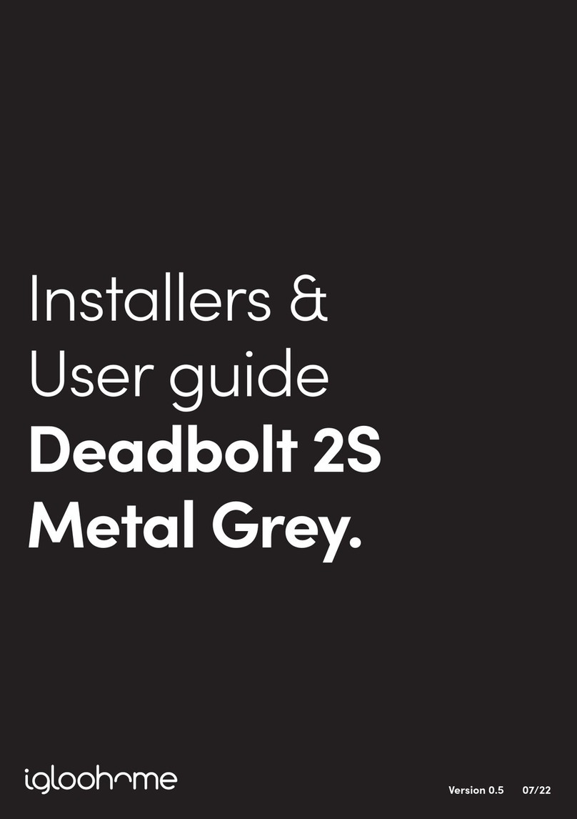 Igloohome Deadbolt 2S Installer/user guide