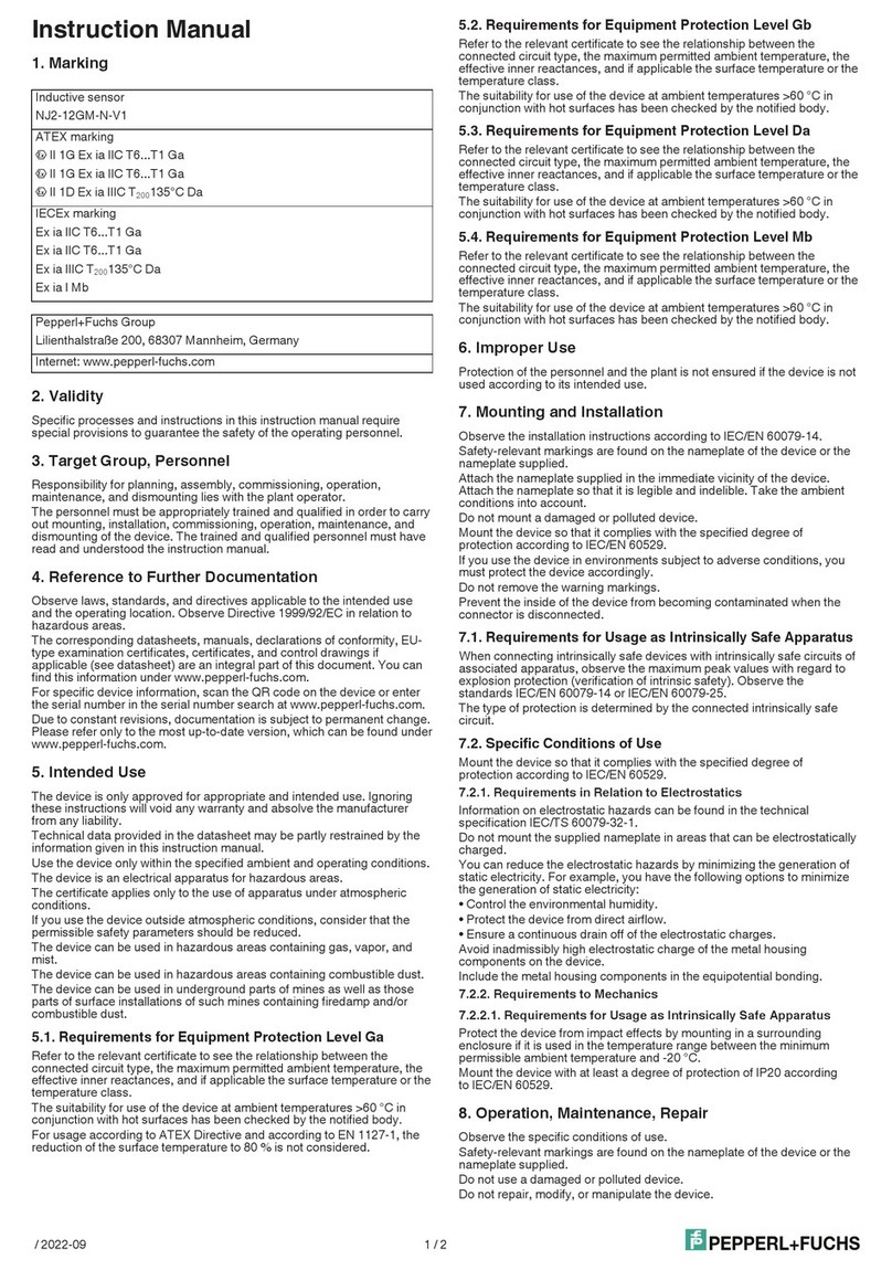 Pepperl+Fuchs NJ2-12GM-N-V1 instruction manual