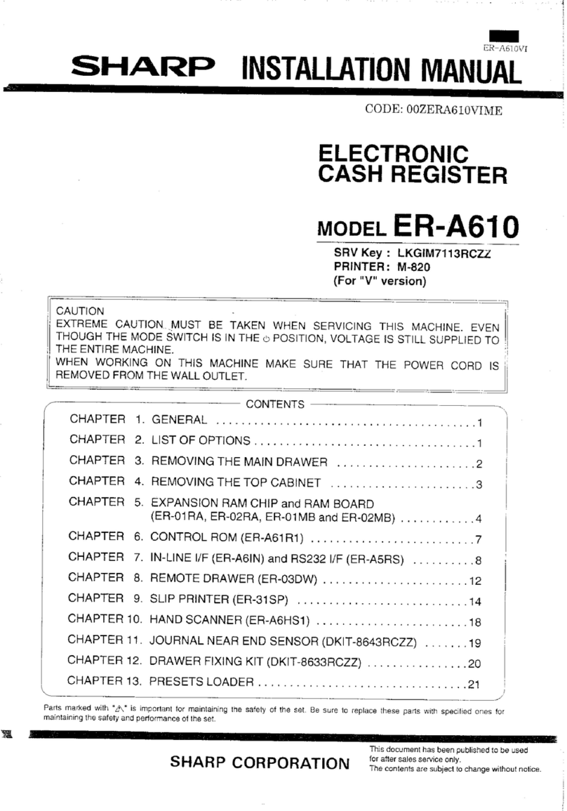 Sharp ER-A610 installation manual