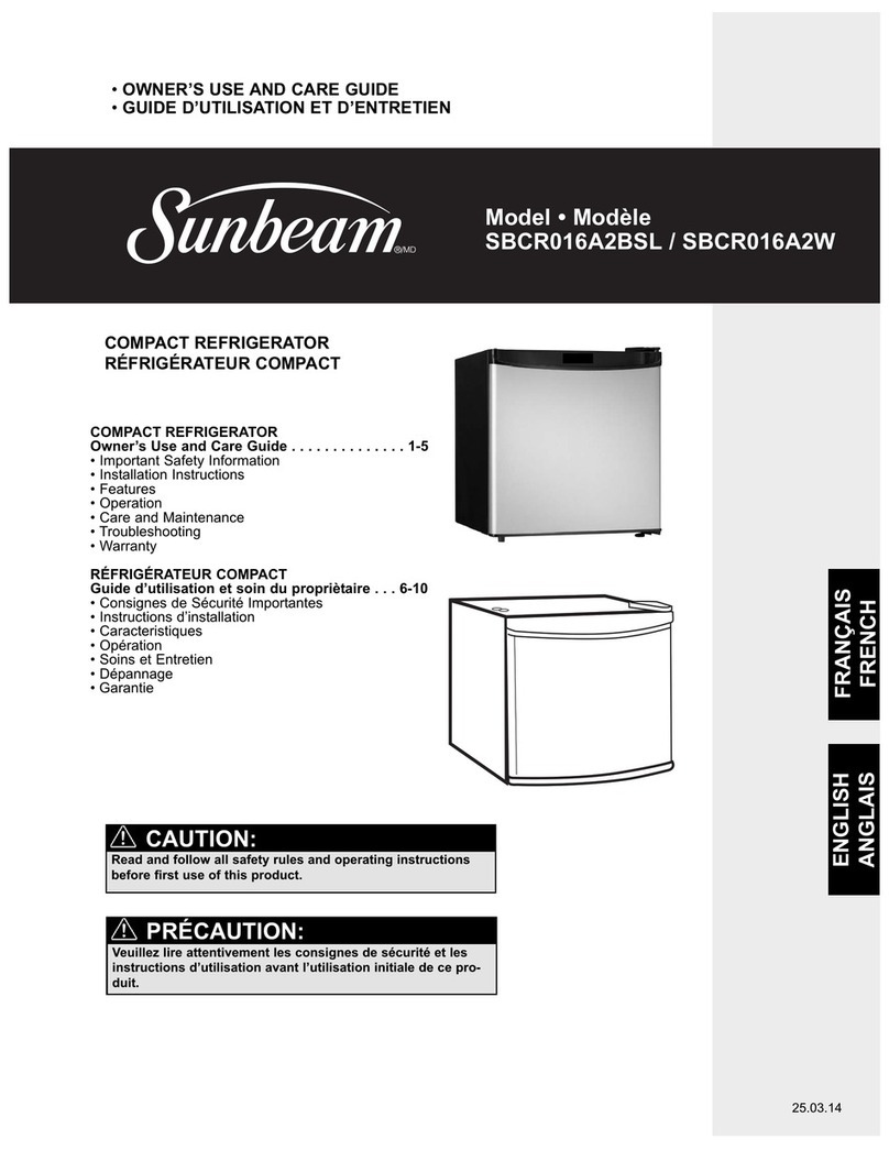 Sunbeam SBCR016A2BSL Assembly instructions