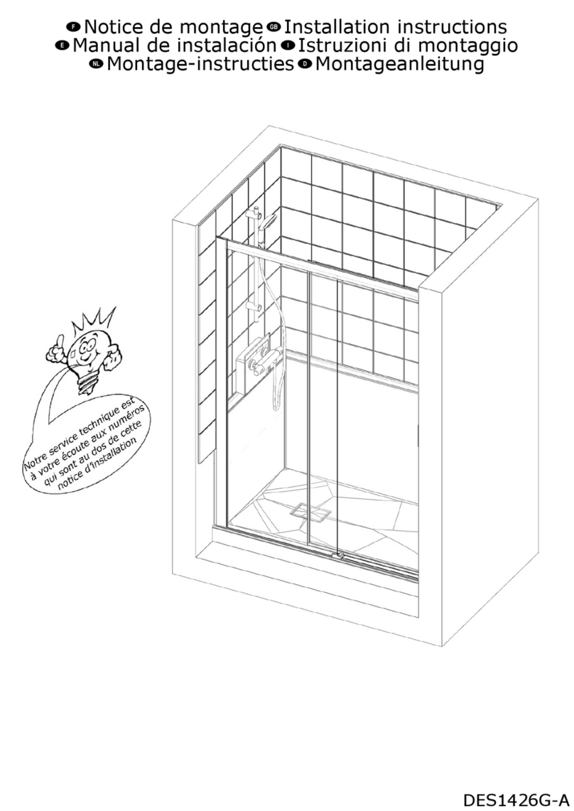 Kinedo Kinemagic Access DES1426G-A installation instructions