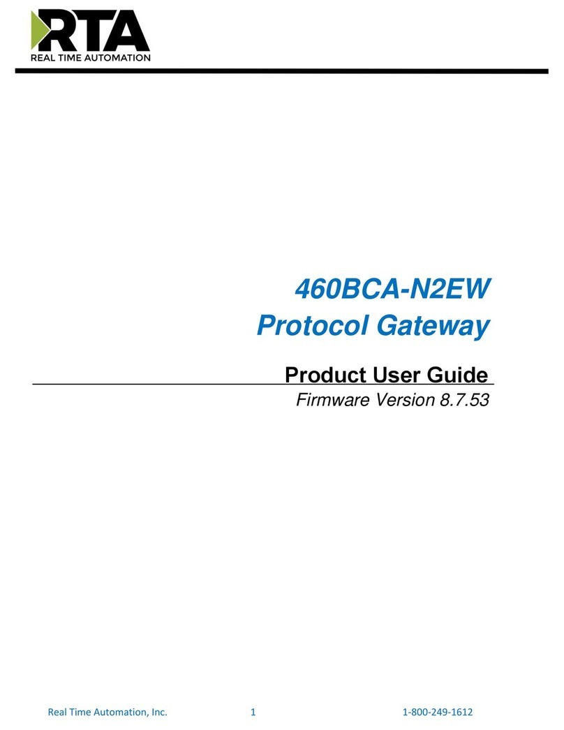 RTA 460BCA-N2EW Product user guide