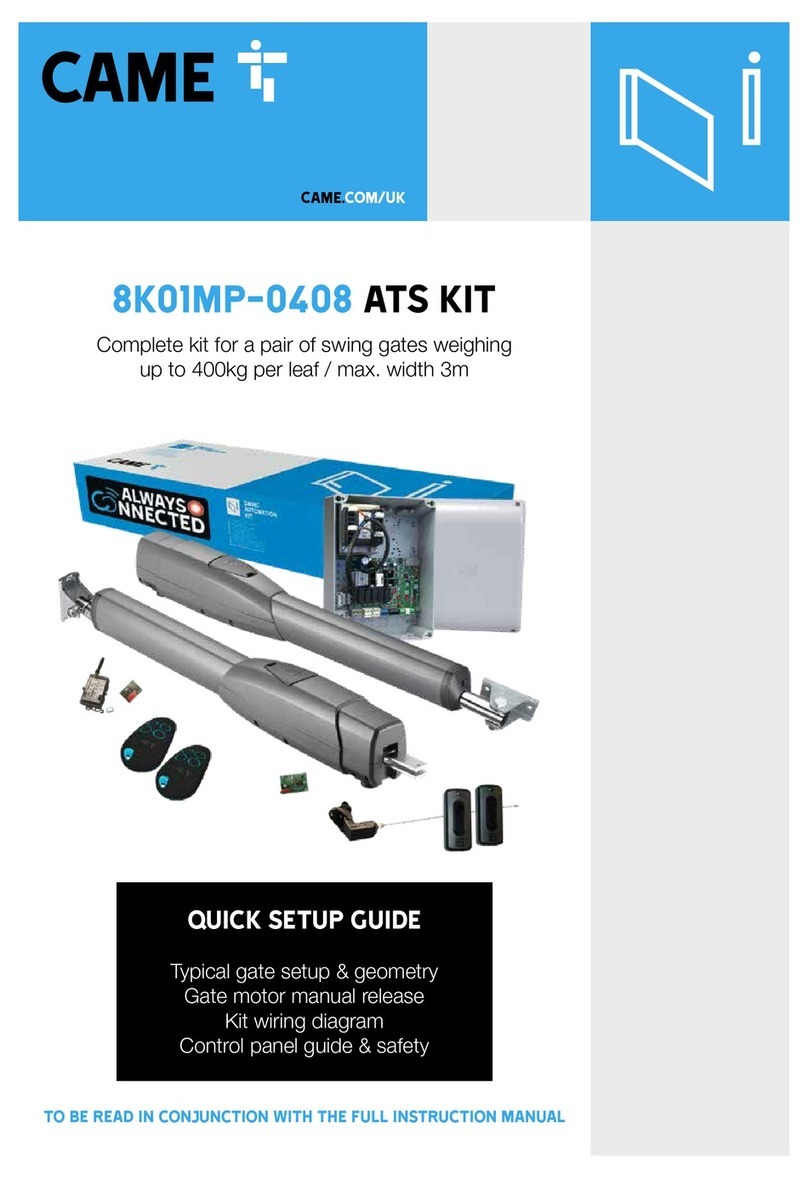CAME 8K01MP-0408 User manual