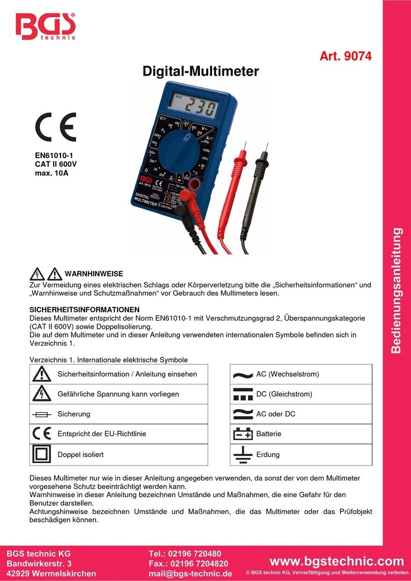 BGS technic 9074 instruction manual