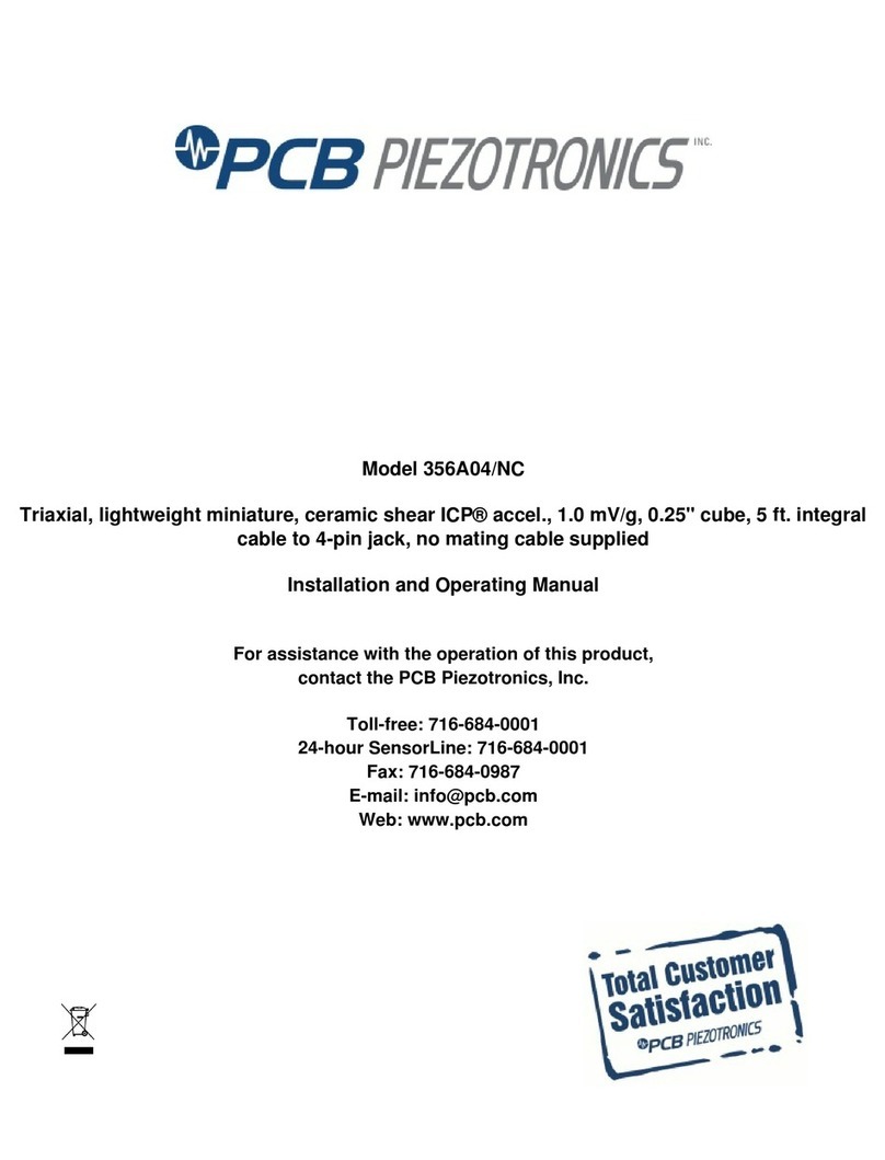 PCB Piezotronics 356A04/NC Installation and operating manual