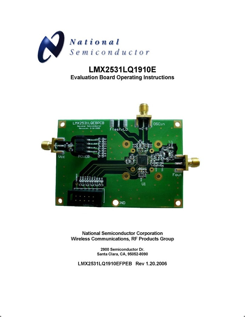 National Semiconductor LMX2531LQ1910E operating instructions