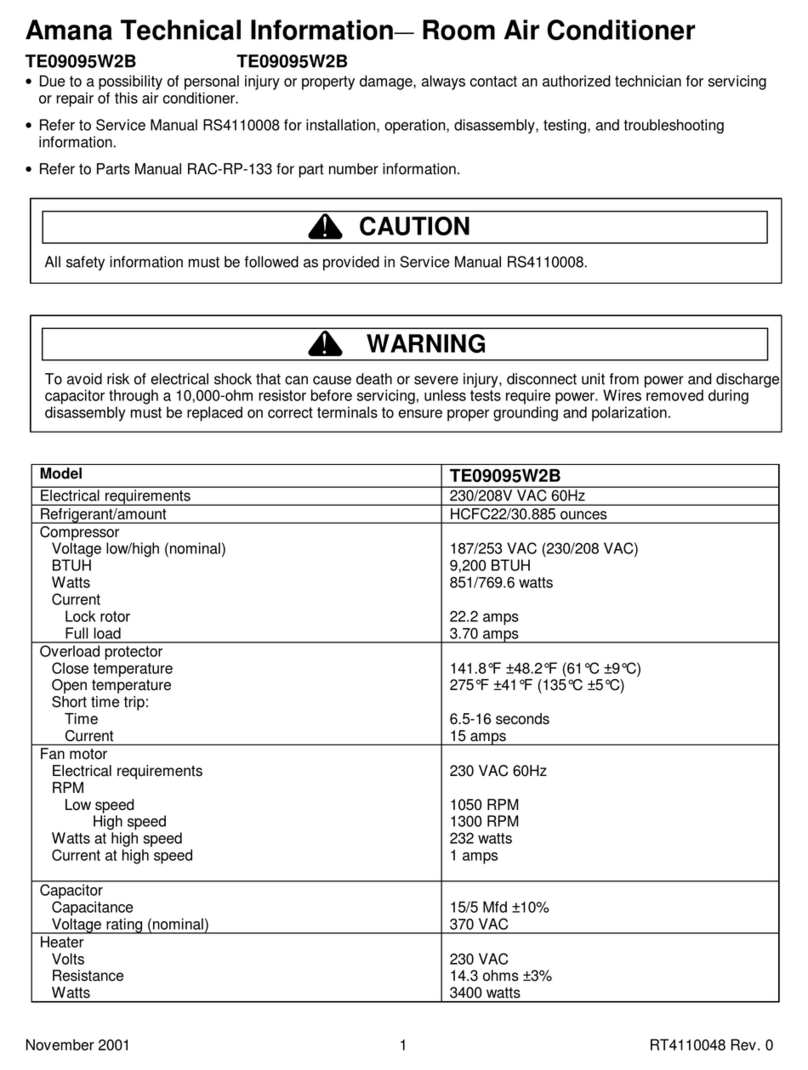 Amana TE09095W2B Manual