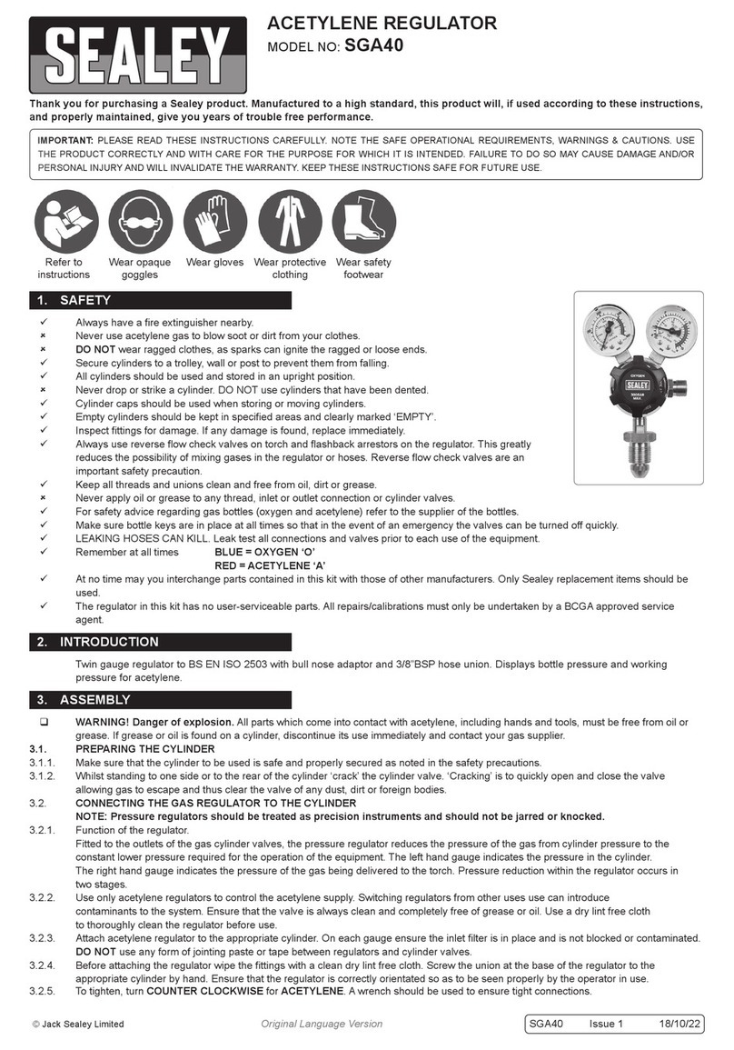 Sealey SGA40 User manual