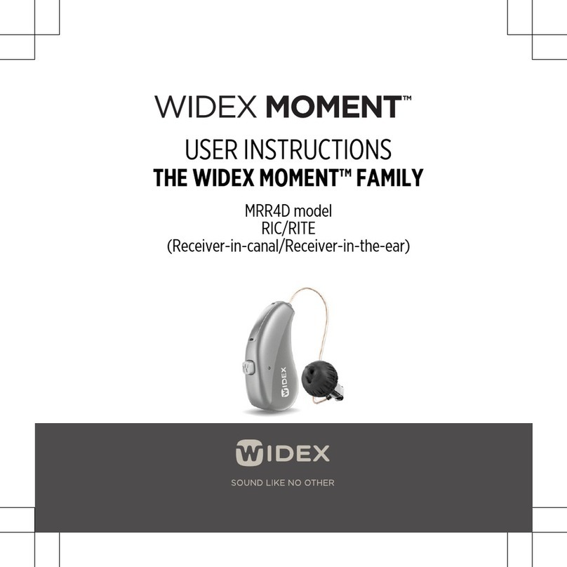 Widex MOMENT MRR4D User manual Widex MOMENT MRR4D User manual