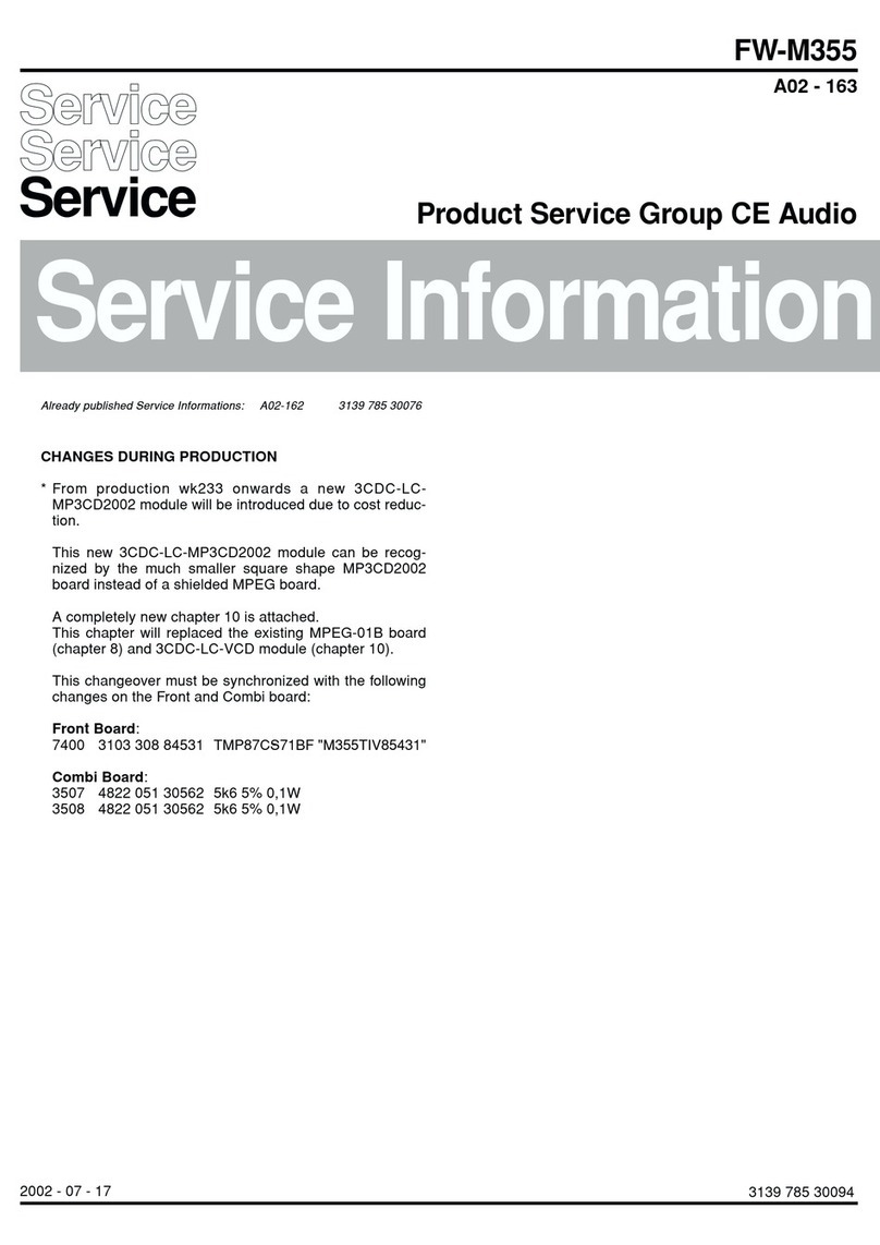 Philips 3CDC-LC-MP3CD2002 Service information