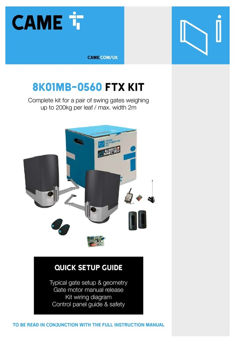 CAME 8K01MB-0560 User manual