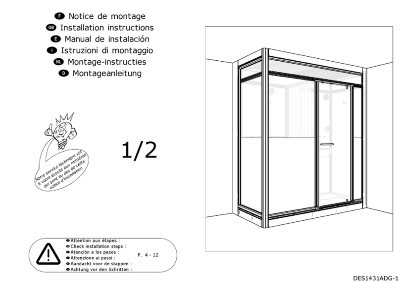 Kinedo Modulo DES1431ADG-1 installation instructions