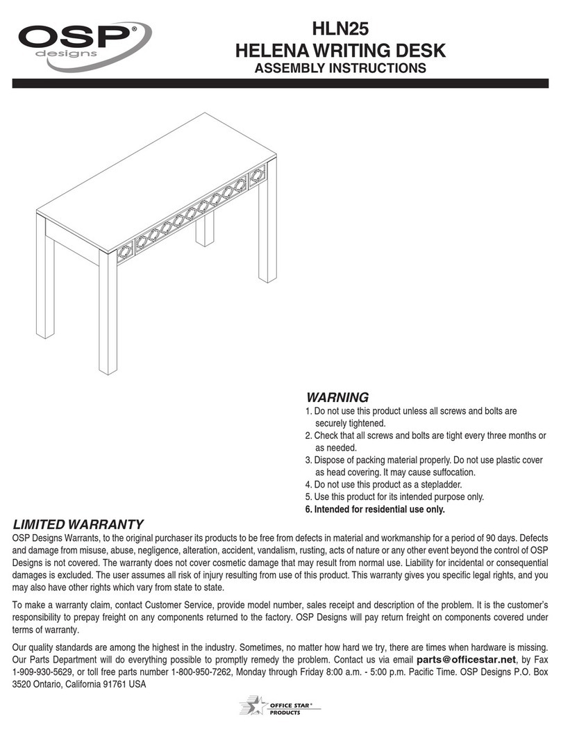 OSP Designs HELENA HLN25 Assembly instructions