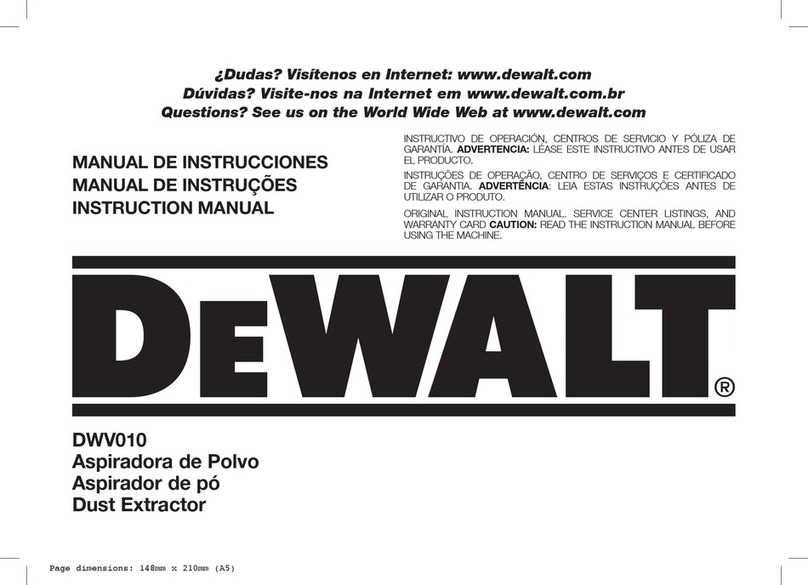 DeWalt DWV010-BR User manual DeWalt DWV010-BR User manual