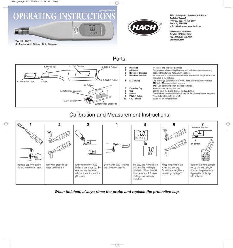 Hach H120 User manual Hach H120 User manual