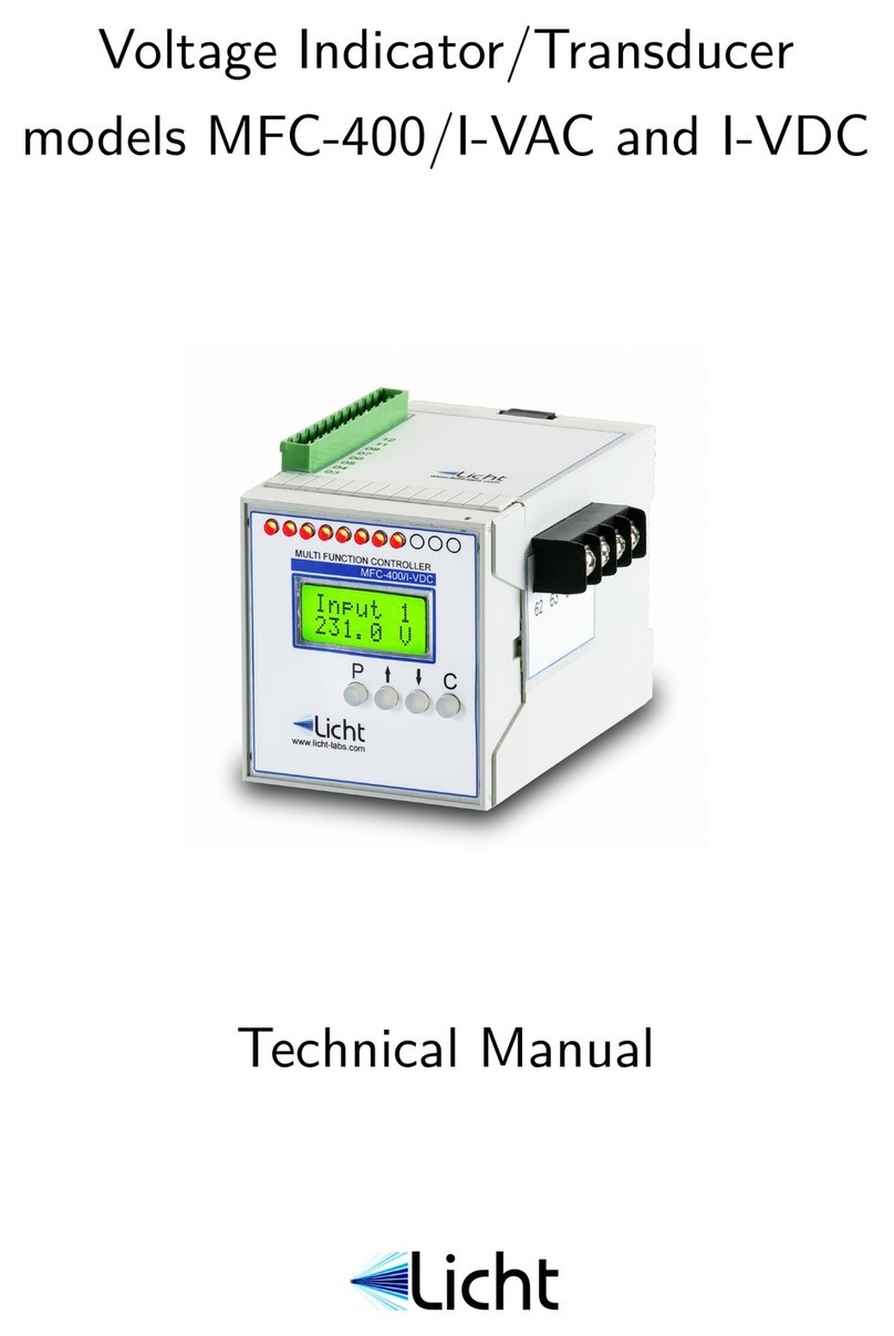 Licht MFC-400/I-VAC Technical manual Licht MFC-400/I-VAC Technical manual