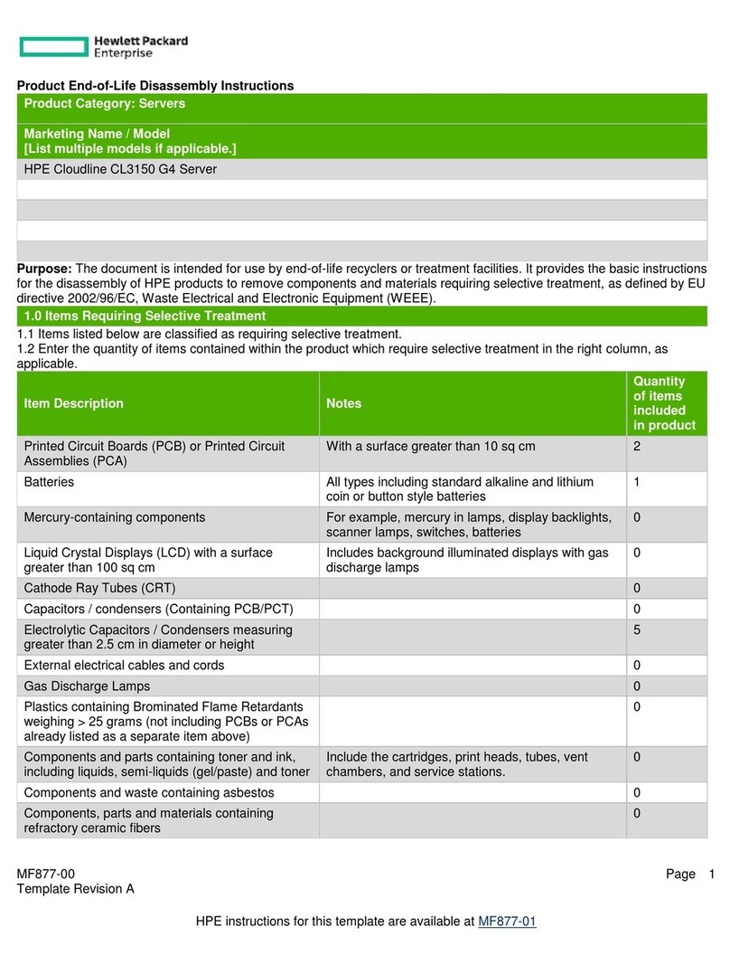 HPE Cloudline CL3150 G4 Assembly instructions