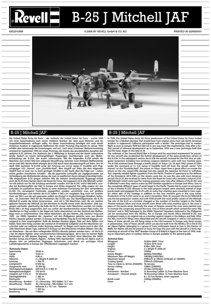 REVELL B-25J MITCHELL manual