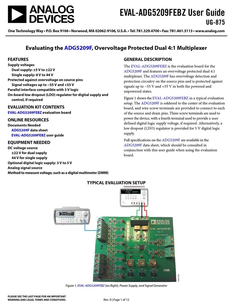 Analog Devices EVAL-ADG5209FEBZ User manual