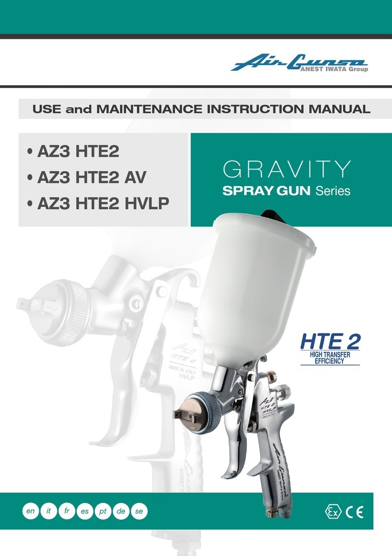 Air Gunsa AZ3 HTE2 AV Use and maintenance instruction manual