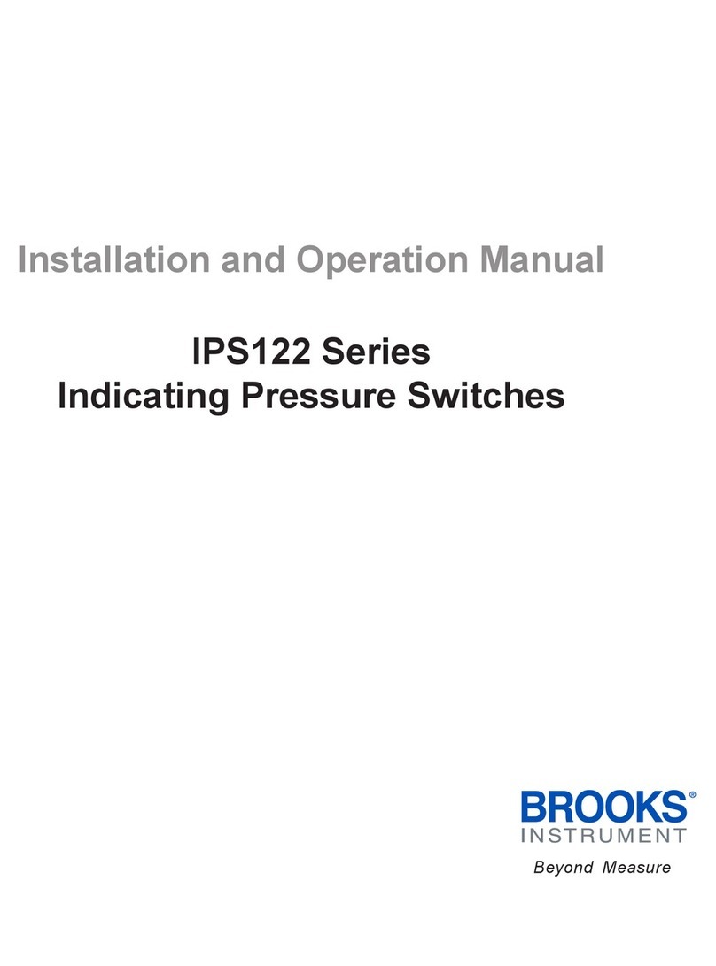 Brooks Instrument IPS122 Series Installation and operation manual Brooks Instrument IPS122 Series Installation and operation manual