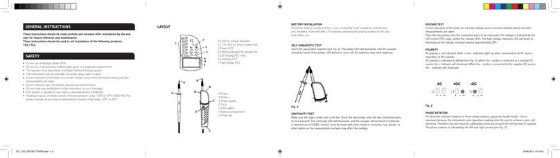 ML Accessories TE1 Installation & maintenance manual