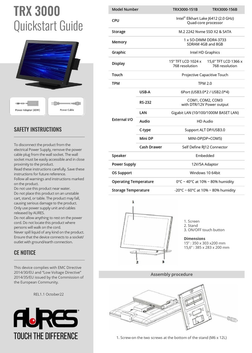AURES TRX 3000 User manual