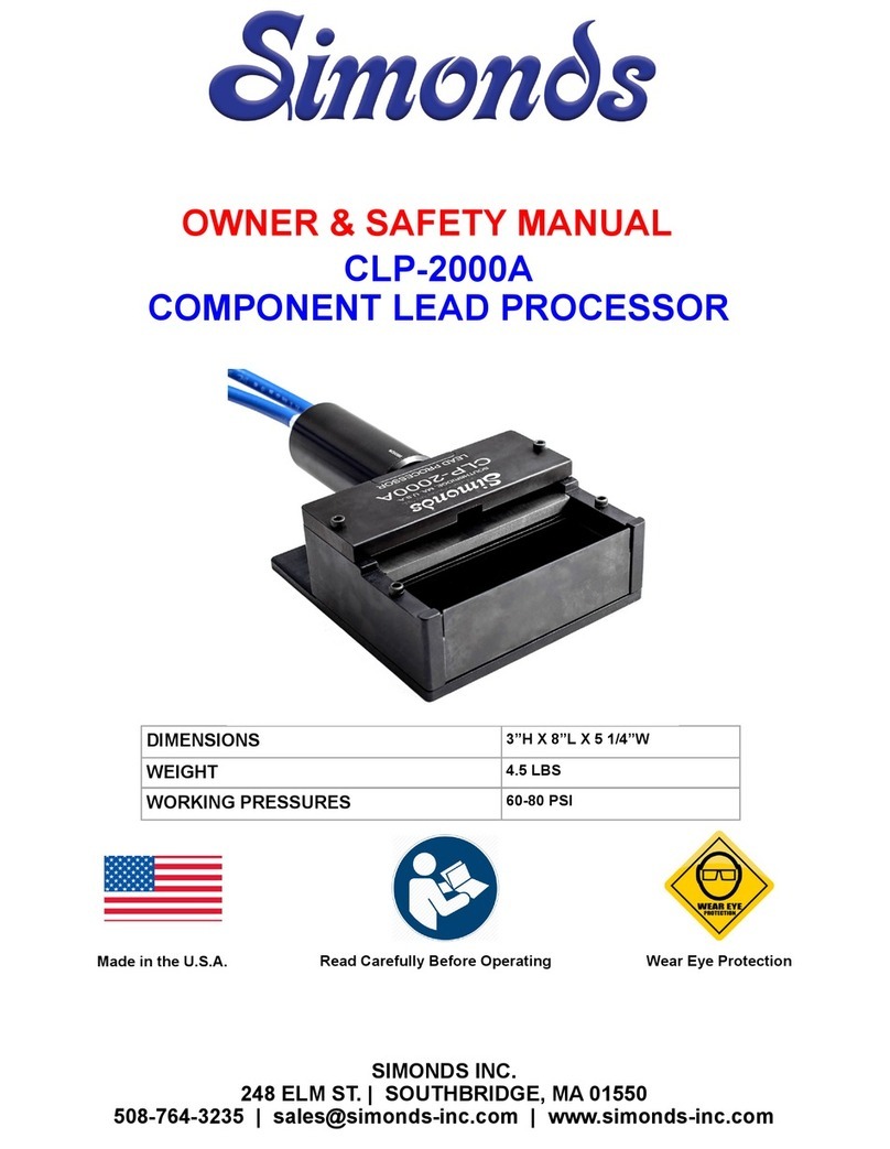Simonds CLP-2000A Instruction Manual