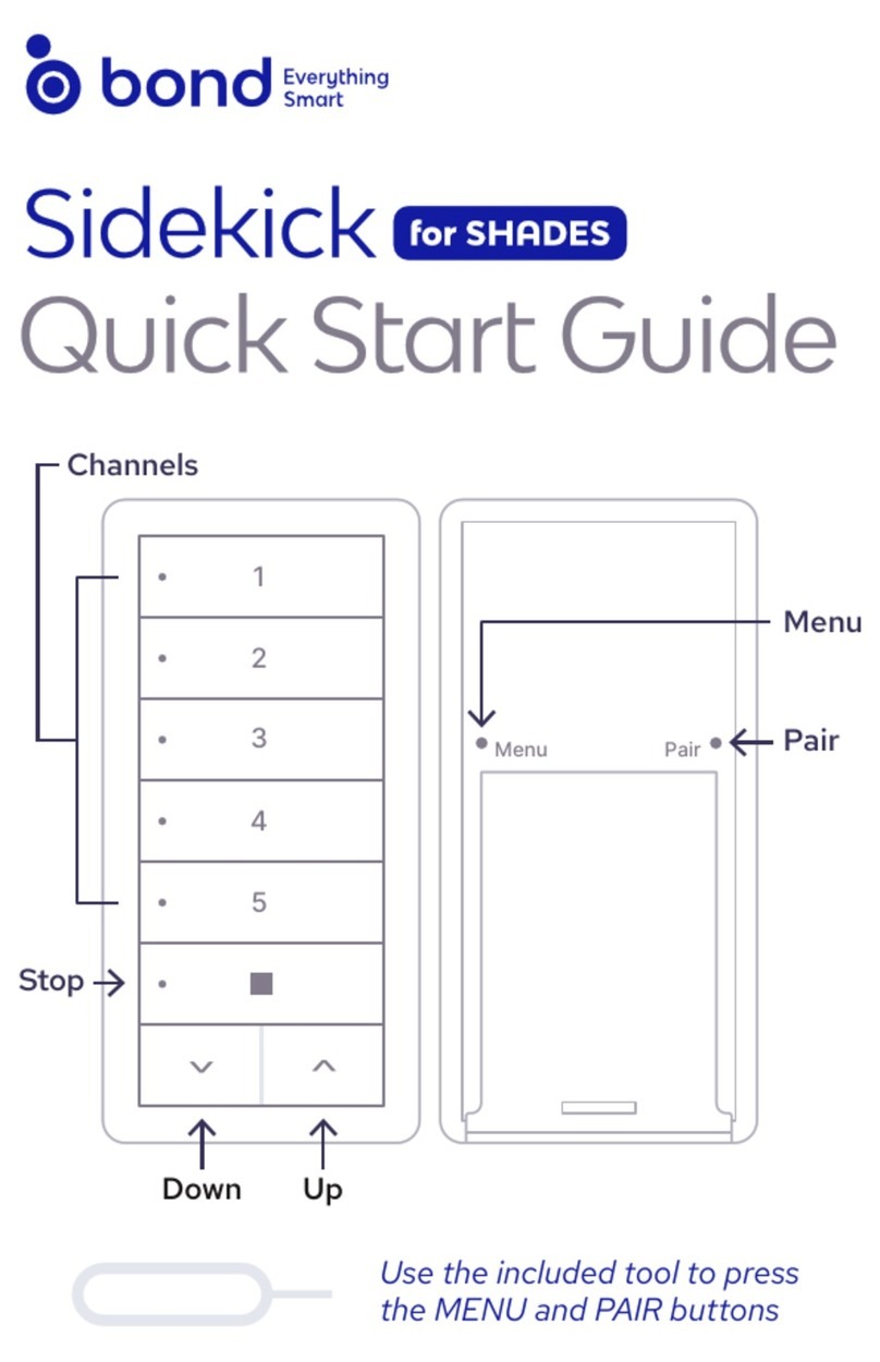 Bond Sidekick quick start guide