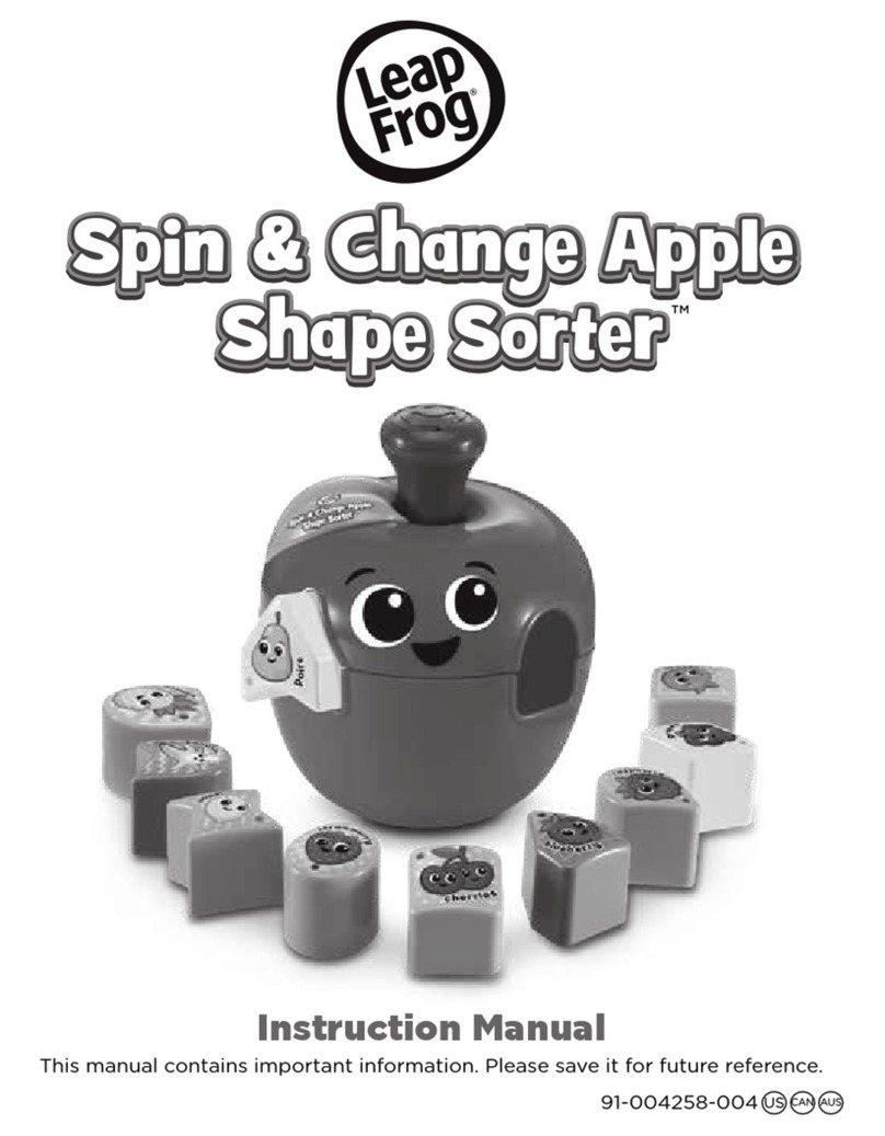 LeapFrog Spin & Change Apple Shape Sorter User manual