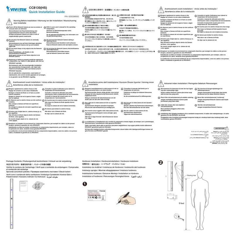 Vivotek CC8130(HS) User manual