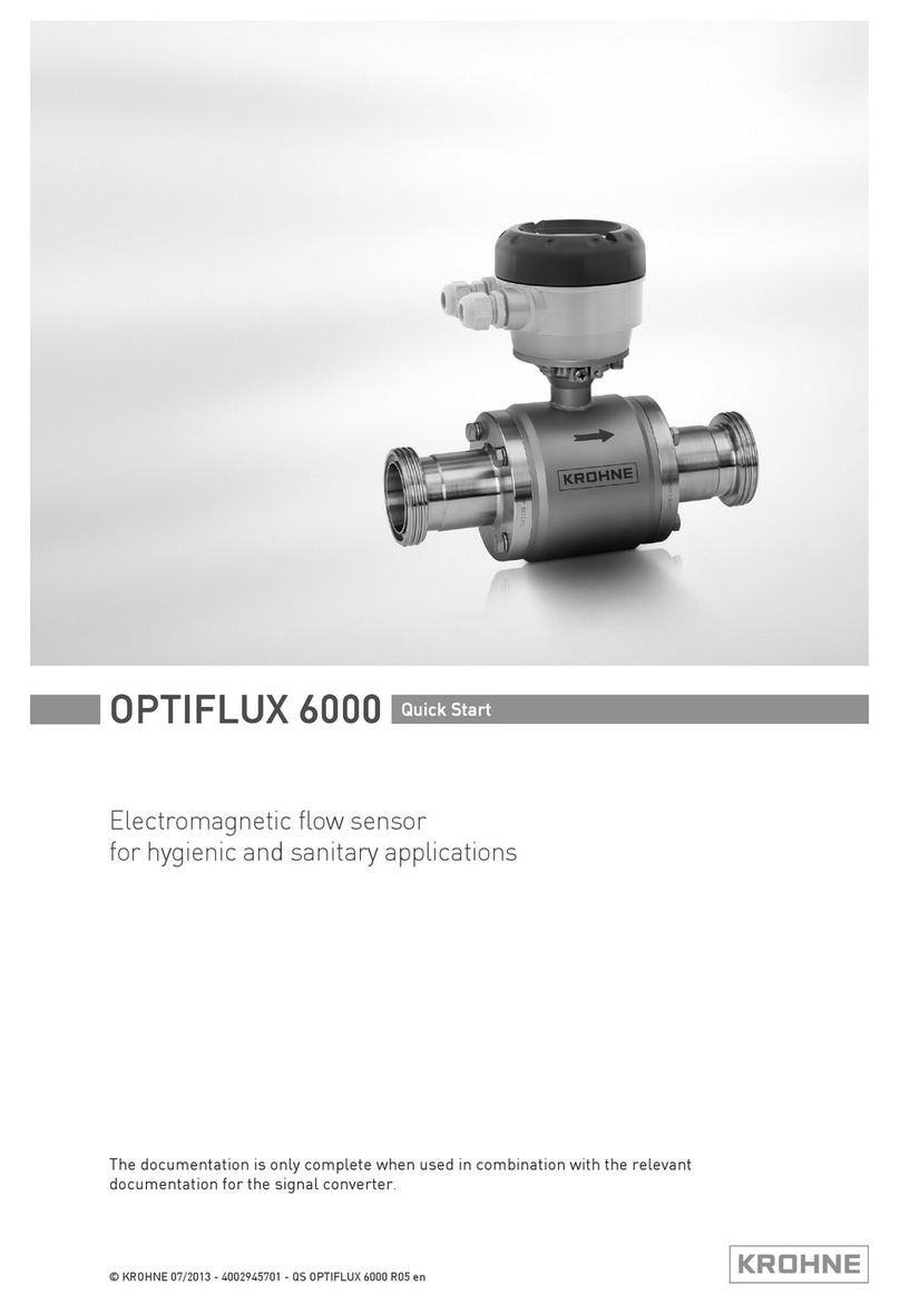 KROHNE OPTIFLUX 6000 quick start