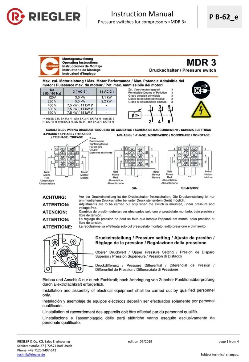RIEGLER MDR 3 instruction manual