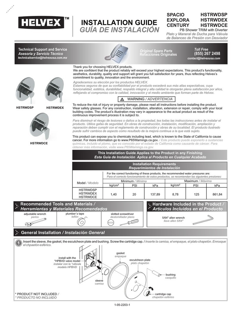 Helvex SPACIO HSTRWDSP User manual