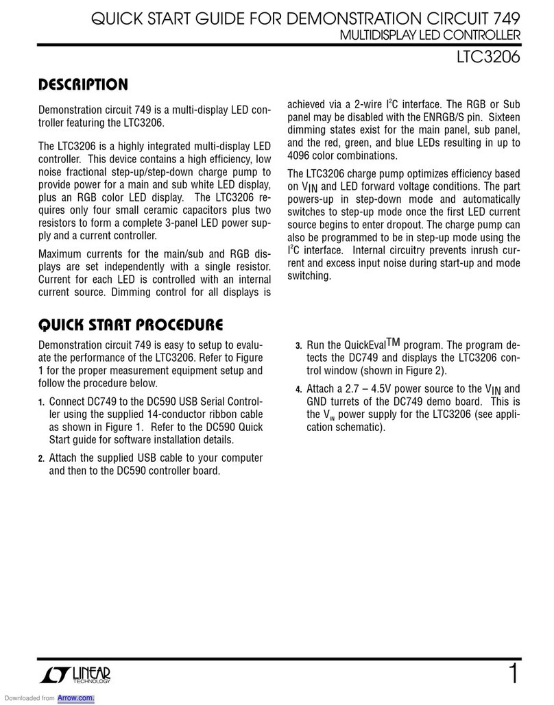 Linear Technology 749 User manual