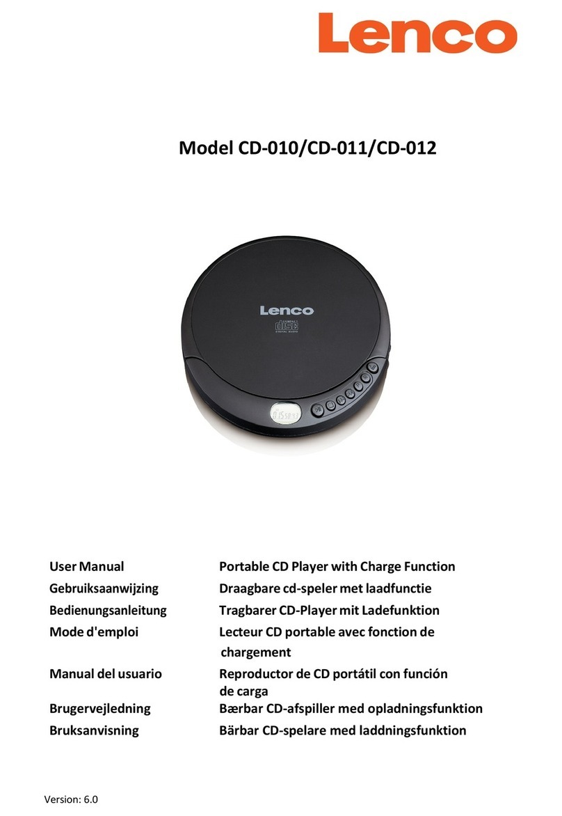 LENCO CD-011 user manual