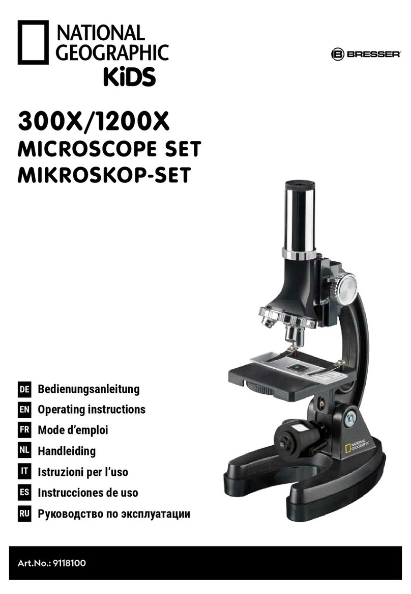 Bresser National Geographic Kids 300X/1200X MICROSCOPE... User manual