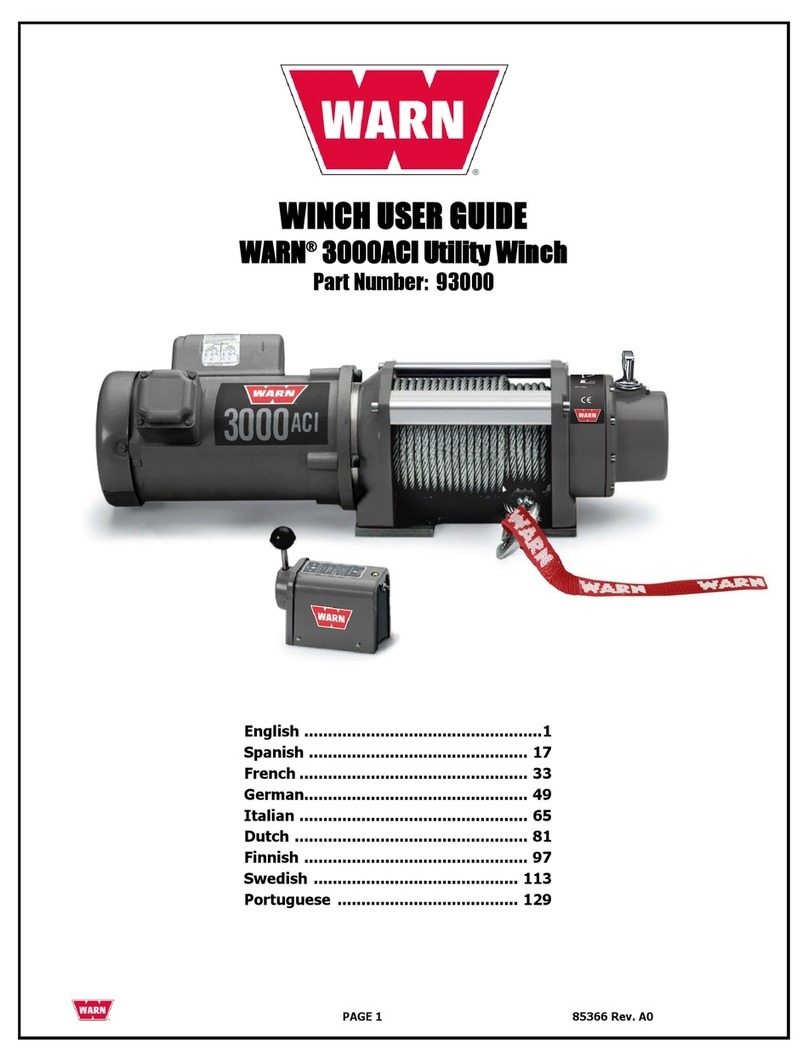 Warn 3000ACI User manual