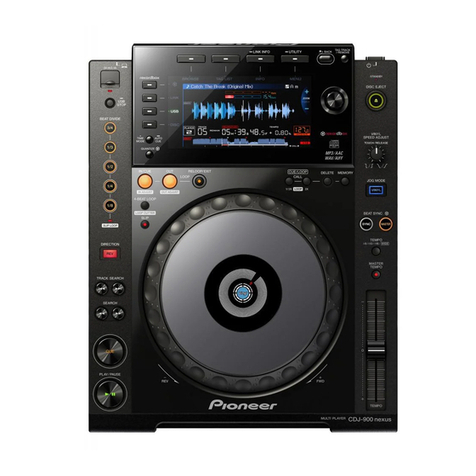 Pioneer CDJ-900 User manual Pioneer CDJ-900 User manual