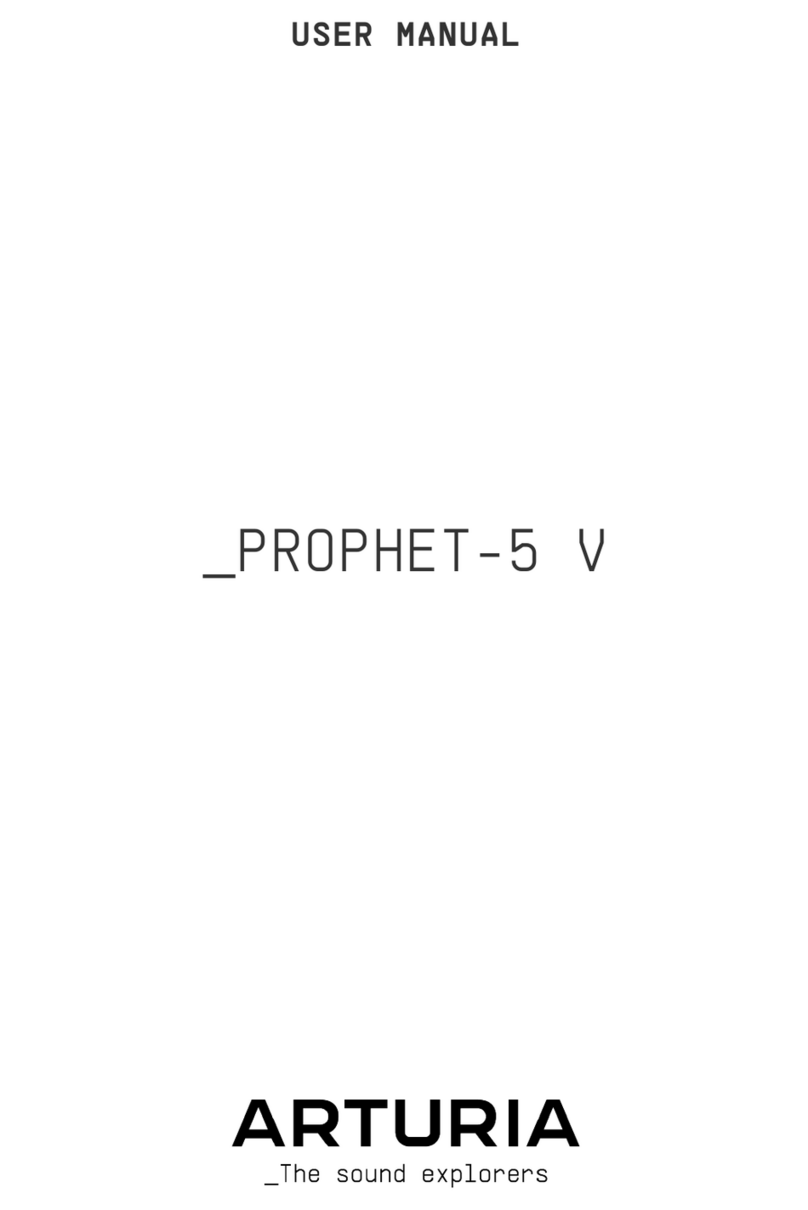Arturia PROPHET-5 V User manual