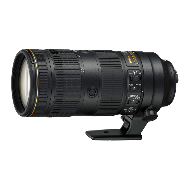 Nikon AF-S NIKKOR 70-200mm f/2.8E FL ED VR user manual