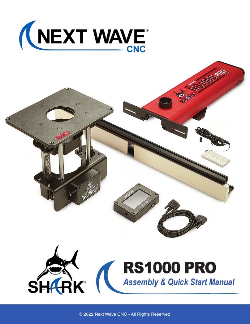 Next Wave CNC SHARK RS1000 PRO Quick start manual