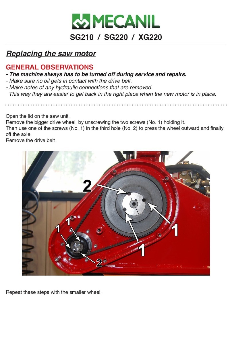 MECANIL SG220 manual