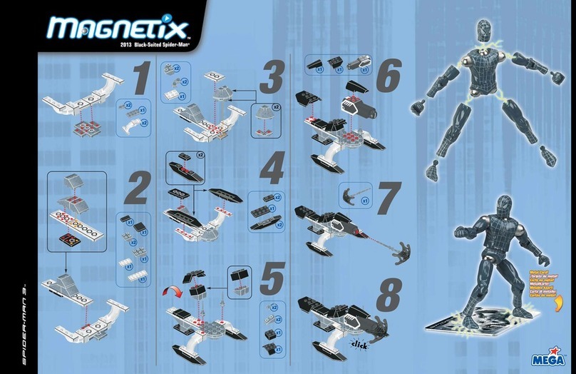 Mega MAGNETIX Black-Suited Spider-Man 2013 User manual