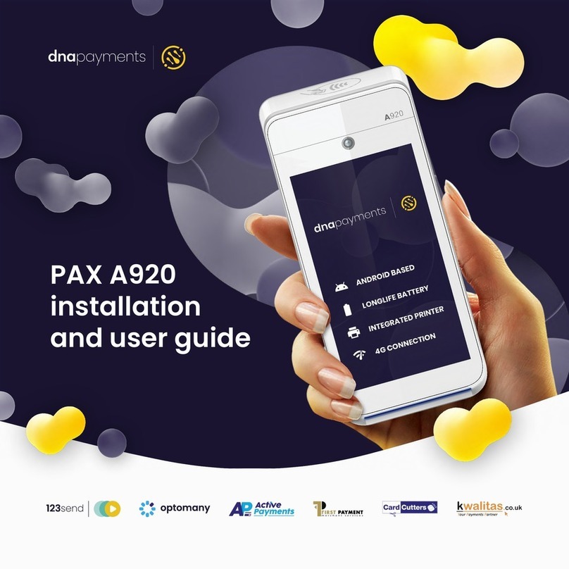 dnapayments PAX A920 Installation and user guide