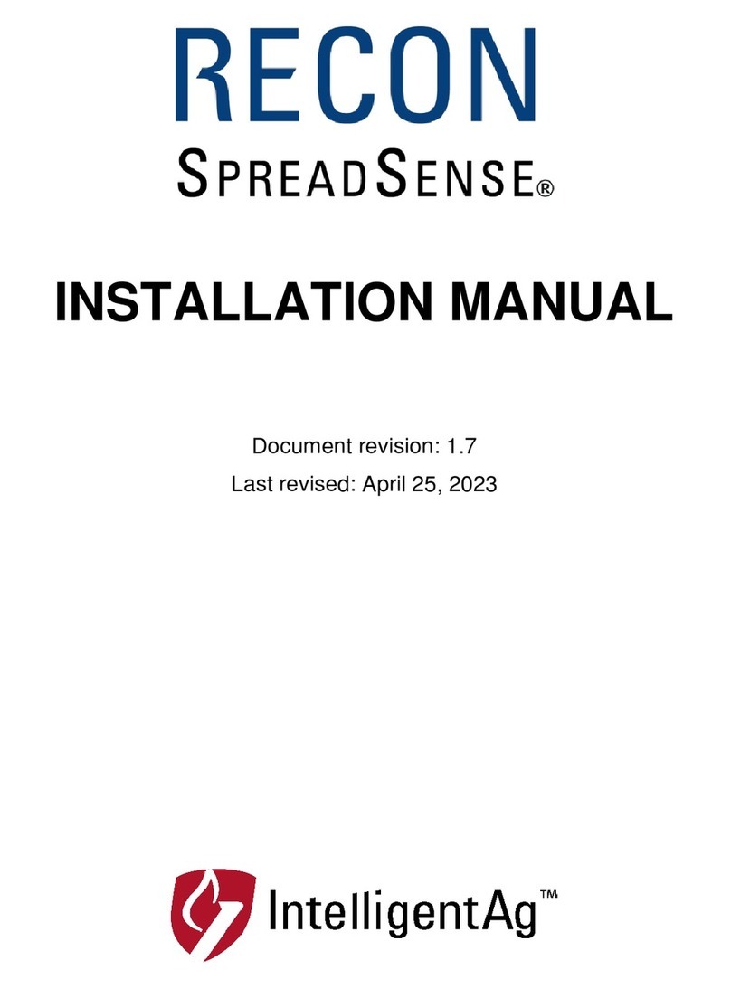IntelligentAg RECON SPREADSENSE installation manual IntelligentAg RECON SPREADSENSE installation manual