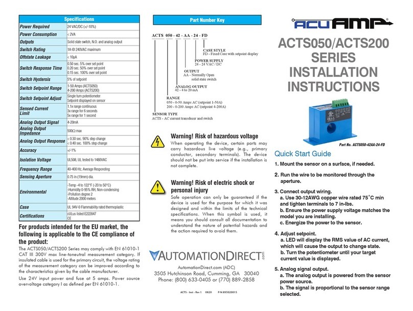 Automationdirect.com AcuAMP ACTS050 Series User manual